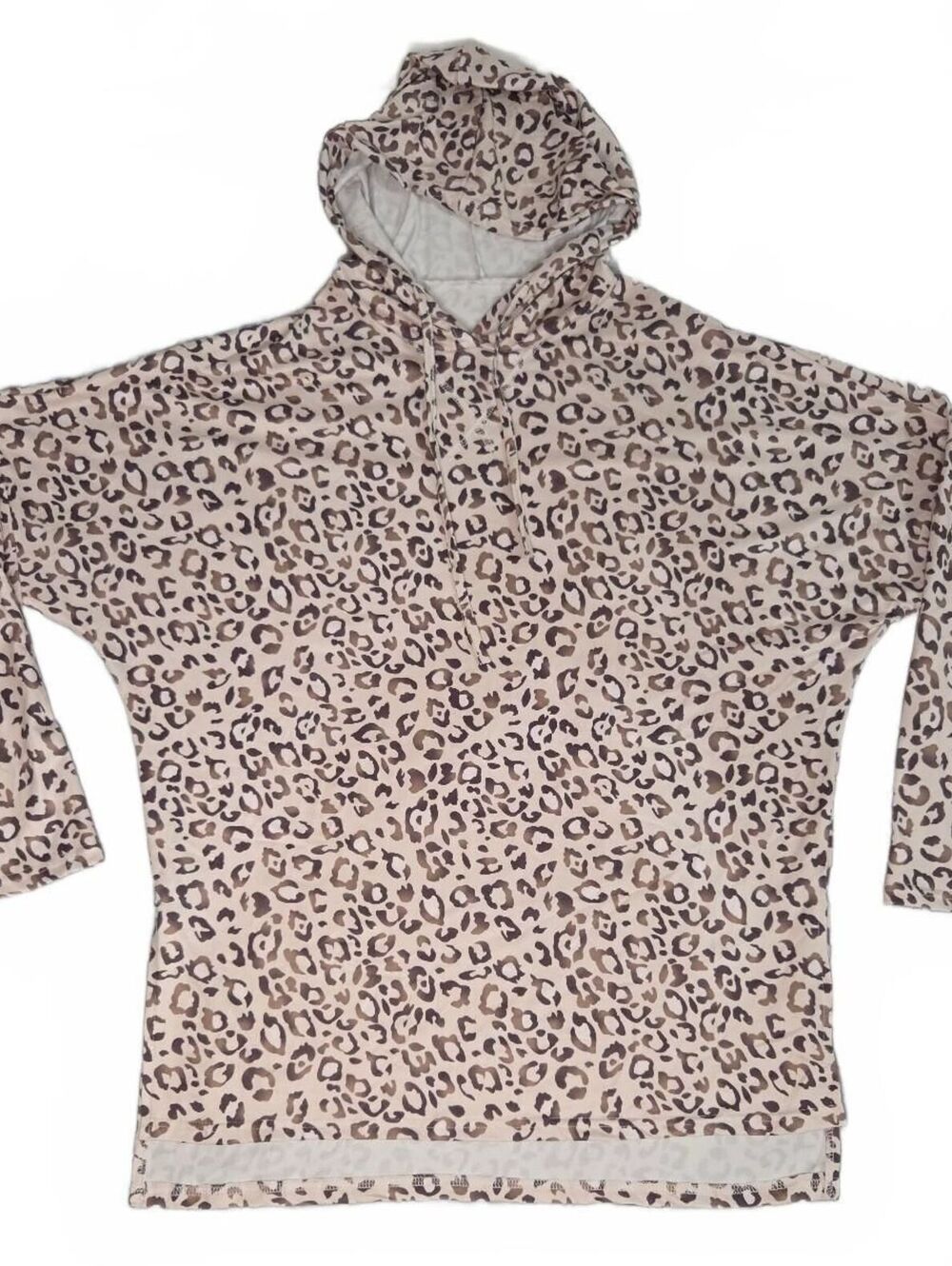 Leopard Print Pullover Hoodie Sweatshirt